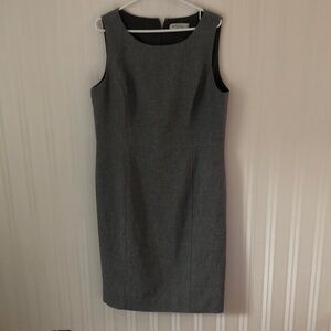 Kasper Gray Midi sleeveless Dress